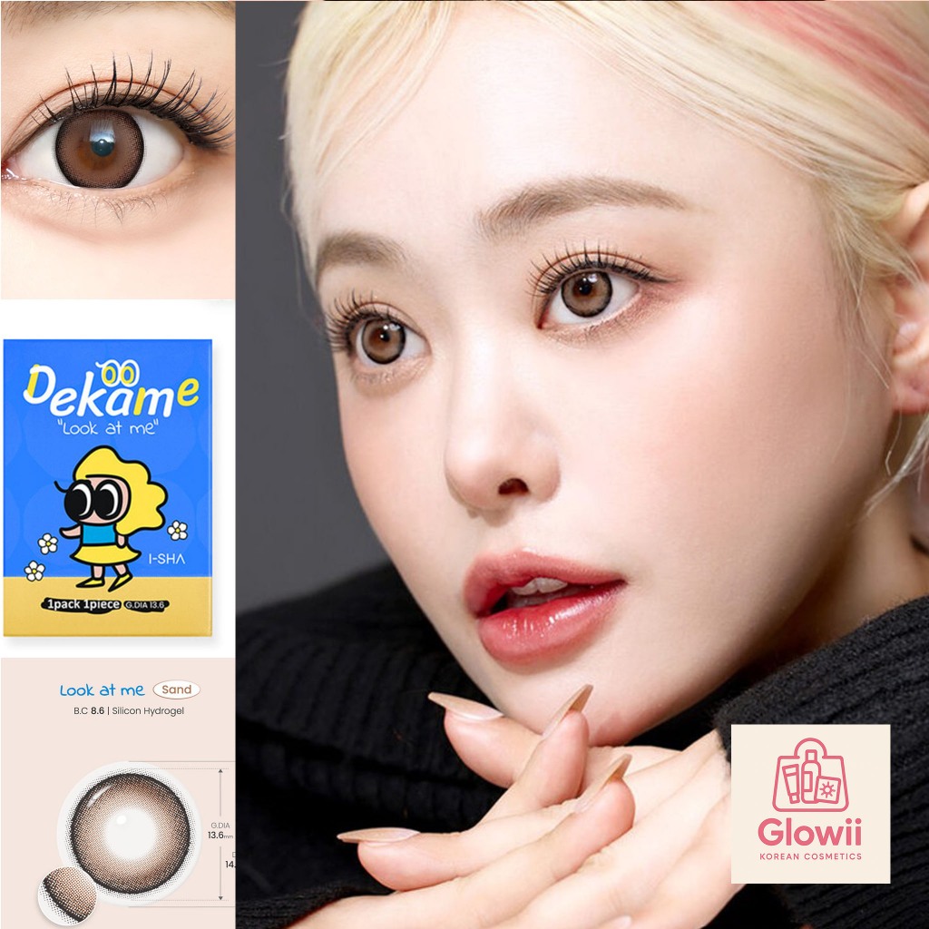 ของแท้100% I-SHA DEKAME LOOK AT ME คอนแทคเลนส์เกาหลี คอนแทคเลนส์รายปี ISHA