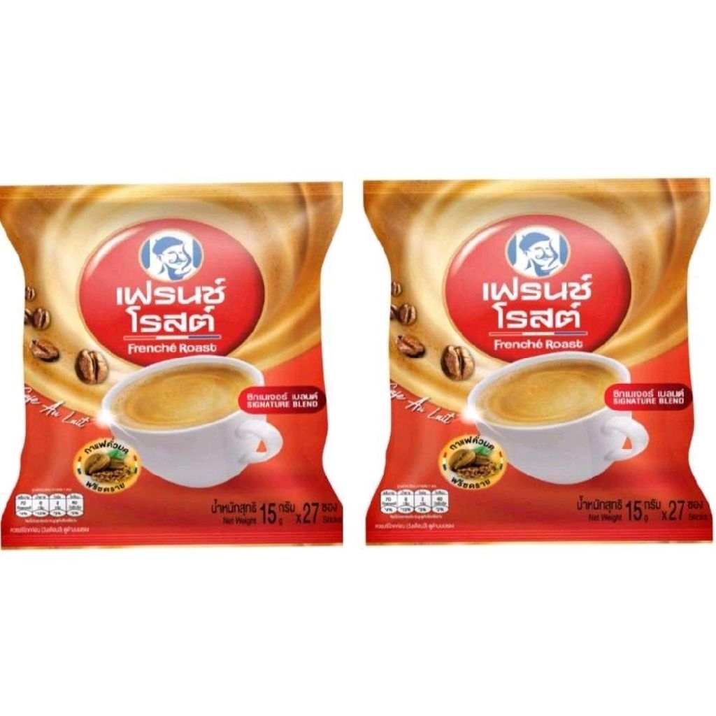 Frenche Roast เฟรนช์โรสต์ ซิกเนเจอร์ เบลนด์ กาแฟปรุงสำเร็จชนิดผง ปริมาณ15กรัม×54ซอง