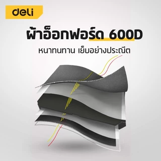Deli กระเป๋าเครื่องมือ กระเป๋าใส่อุปกรณ์ รุ่นทนทาน กันน้ำ แข็งแรง ดีไซน์แข็งแรง จุของได้เยอะ Tool Bag