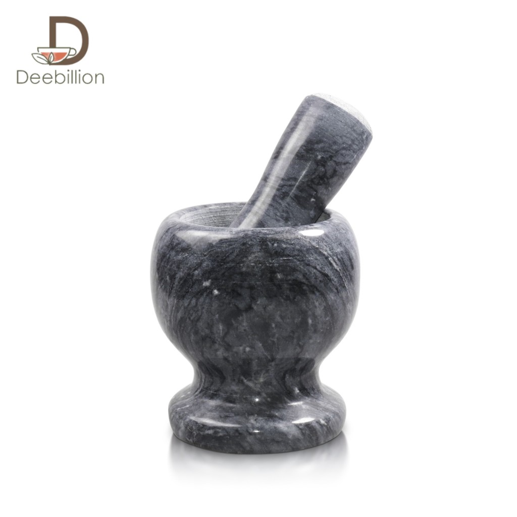ครกหินอ่อน ครกหิน ครกพร้อมสาก marble mortar ครกเล็ก 4นิ้ว 5นิ้ว ครกแตกเคลมได้  Deebillion