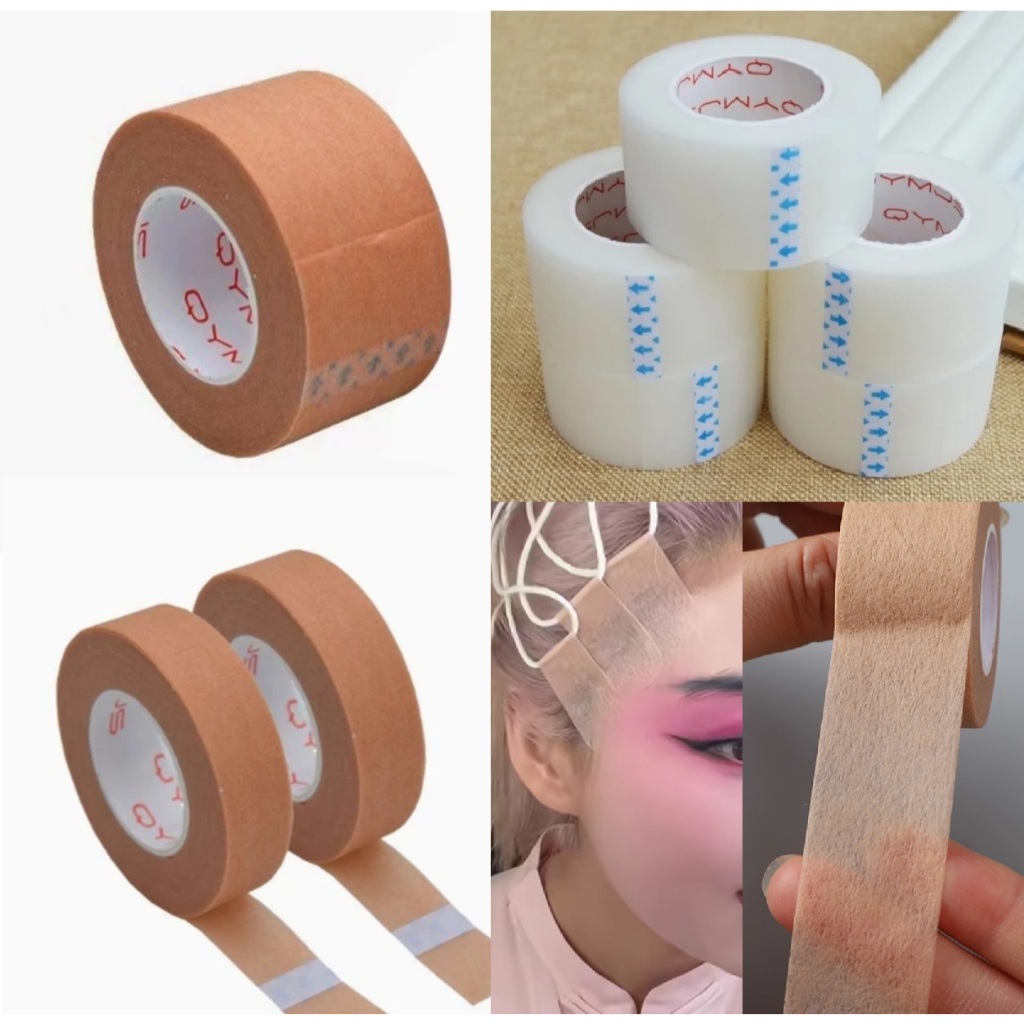 📍*พร้อมส่ง! ร้านในไทย!* ของแท้! Qymus เทปดึงหน้า สีเนื้อ สีใส กลบคิ้ว ตาสองชั้น cosplay