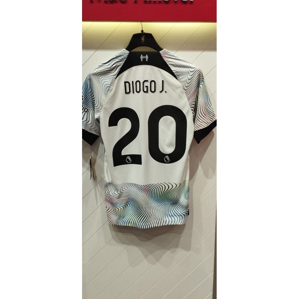 เสื้อฟุตบอล Liverpool Away 2022/2023 เกรด player +สกรีน Jota #20 ของแท้ มือ1 ป้ายไทย