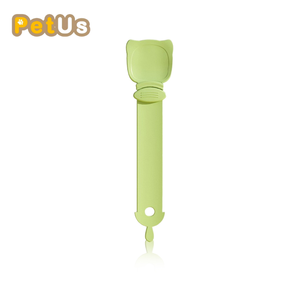 ช้อนป้อนอาหารแมว ช้อนบีบขนมแมวเลีย ด้ามจับยาว 21 ซม. มี 3 สีขาว/ส้ม/เขียว ใช้งานง่าย ขนาดเล็กพกพาสะด