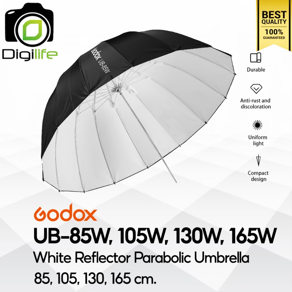 Godox UB-W Parabolic Umbrella: ร่มสะท้อนแสงสำหรับมืออาชีพ จัดแสงนุ่ม สม่ำเสมอ