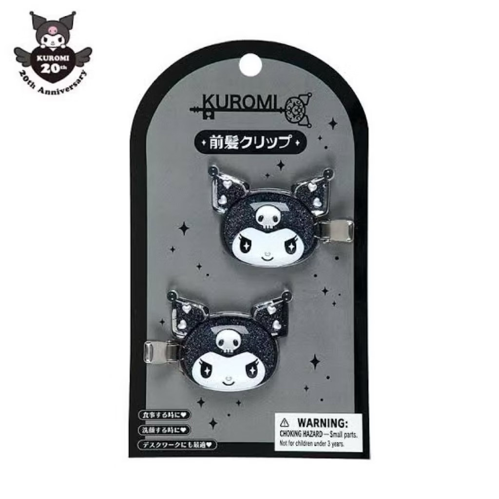 พร้อมส่ง✨Kuromi Hair Cilp 20th Anniversary กิ๊บติดผมคุโรมิ
