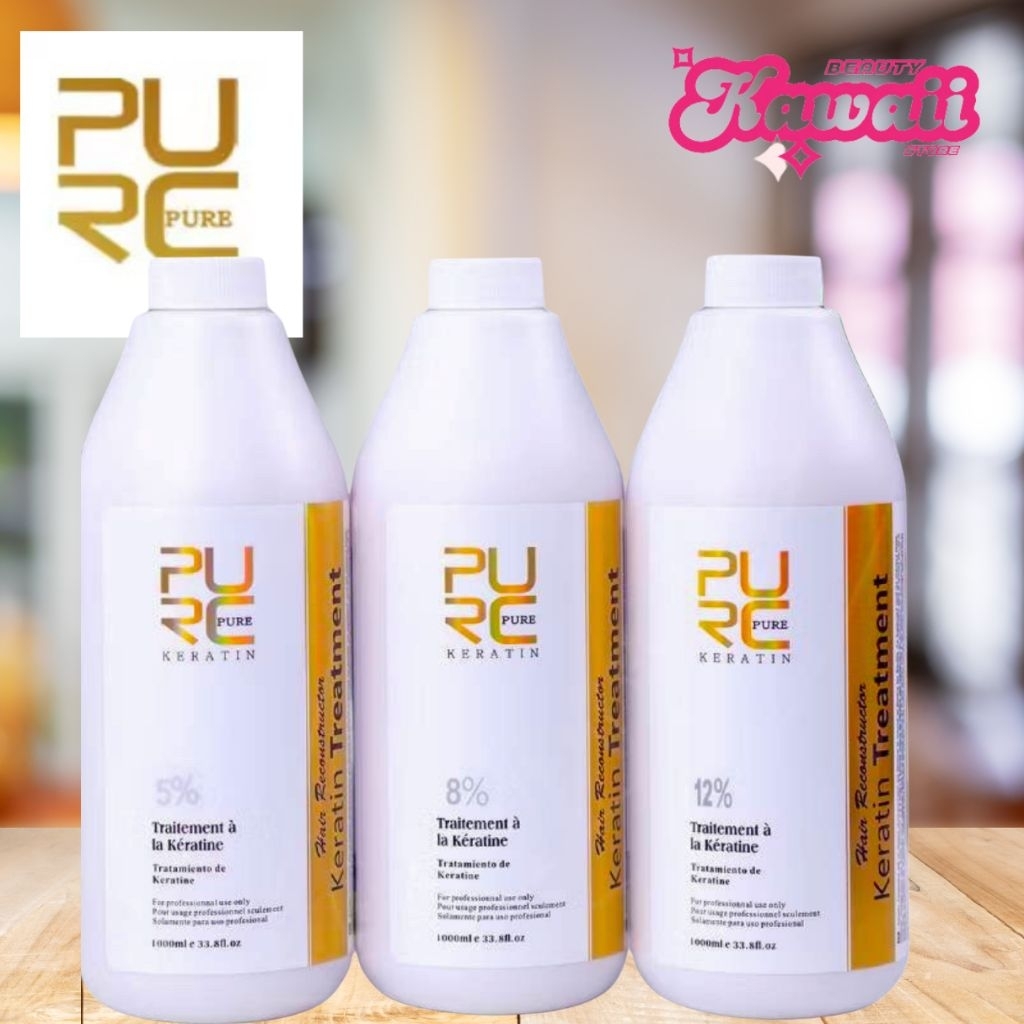 PURC Keratin พียูอาซี เคราตินสด ผมตรง ลง เงา ขนาด 1000 มล