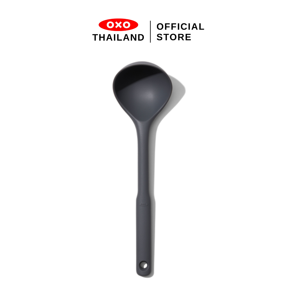 OXO ช้อนซุปซิลิโคน รุ่นเฟล็กซิเบิล ขนาดใหญ่ รุ่นใหม่ I OXO GG SILICONE EVERYDAY LADLE - PEPPERCORN