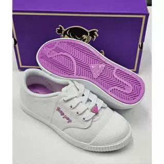 Gerry Gang รองเท้าผ้าใบนักเรียน รุ่น PK888 ผ้าใบขาว พื้นชมพู มองมุมไหนก็สวยเบอร์ 31 - 43 พร้อมส่ง