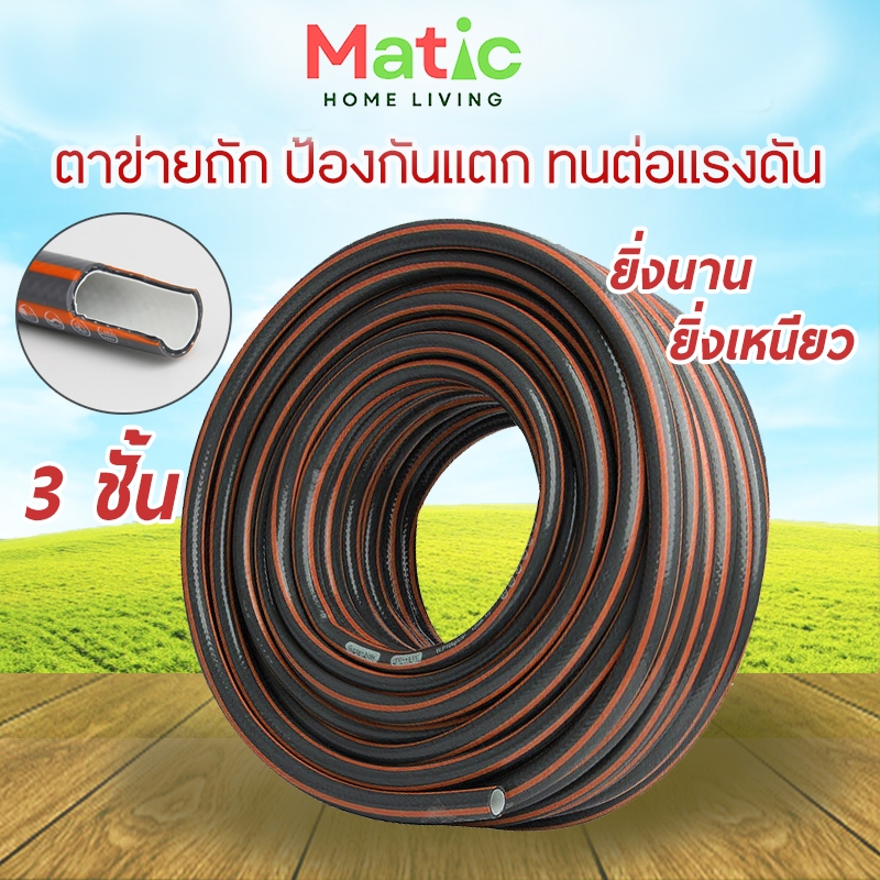 สายยาง**หนา 3 ชั้น**สีเทาขนาด 4 หุน (1/2″)สายยางตาข่าย สายยางถัก ไม่พับหักงอ ใช้ทน WP13 ราคา ถูกที่สุด ดีลบีเคเค รูปภาพหลัก