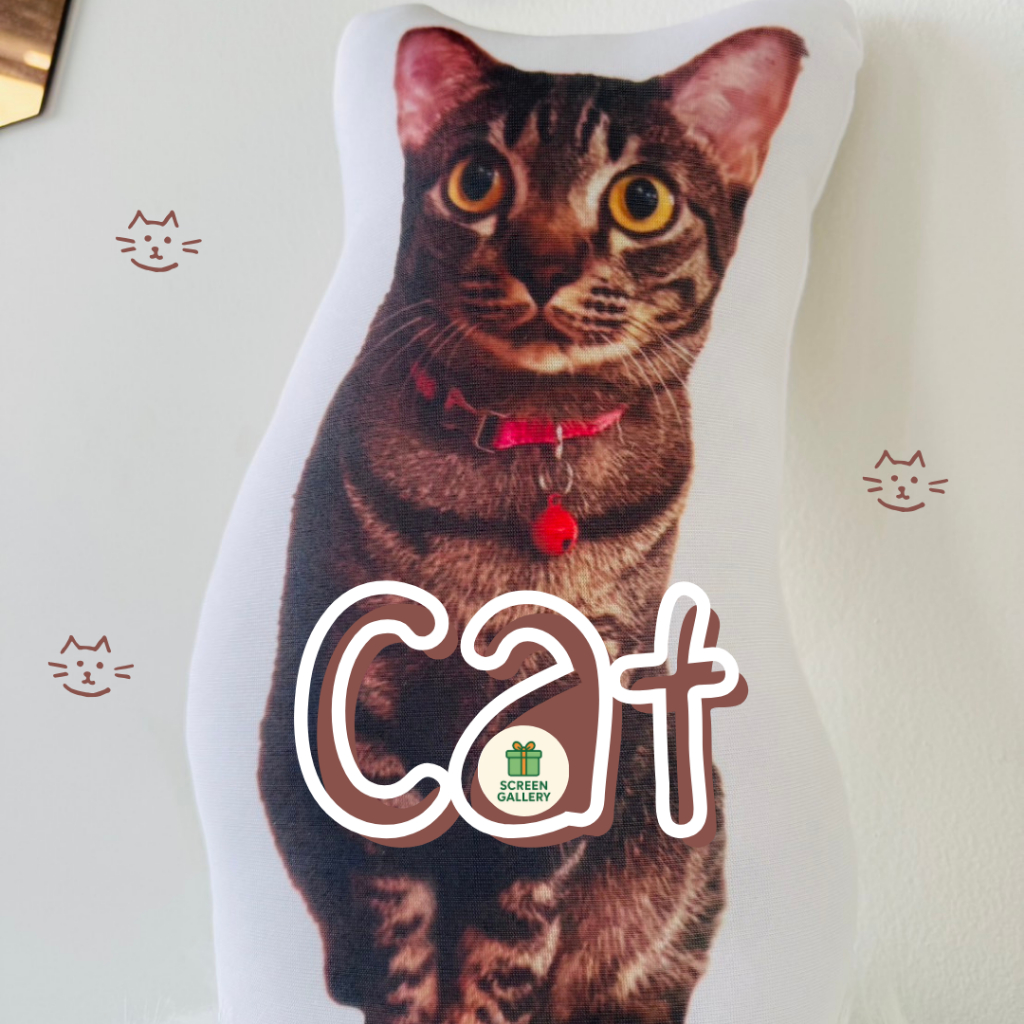 หมอนไดคัทตามรูป หมอนไดคัทตามสั่ง รูปคน รูปสัตว์เลี้ยง (สกรีน 1 ด้าน)