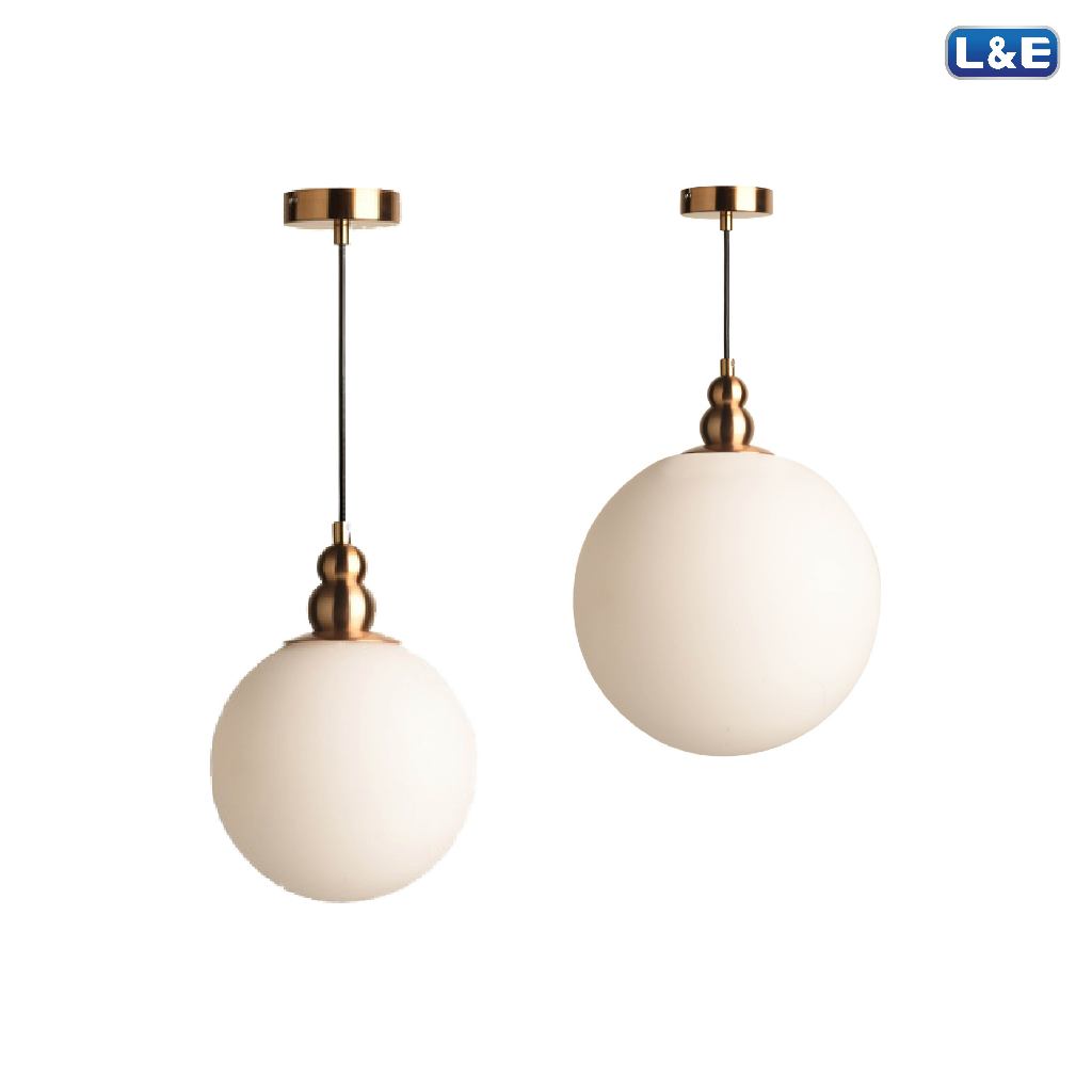 L&E โคมไฟตกแต่งแขวนเพดาน ขั้วหลอด E27 x 1 Series KLASS รุ่น PSG30 (มี 2 ขนาดให้เลือก) สไตล์ Contempo