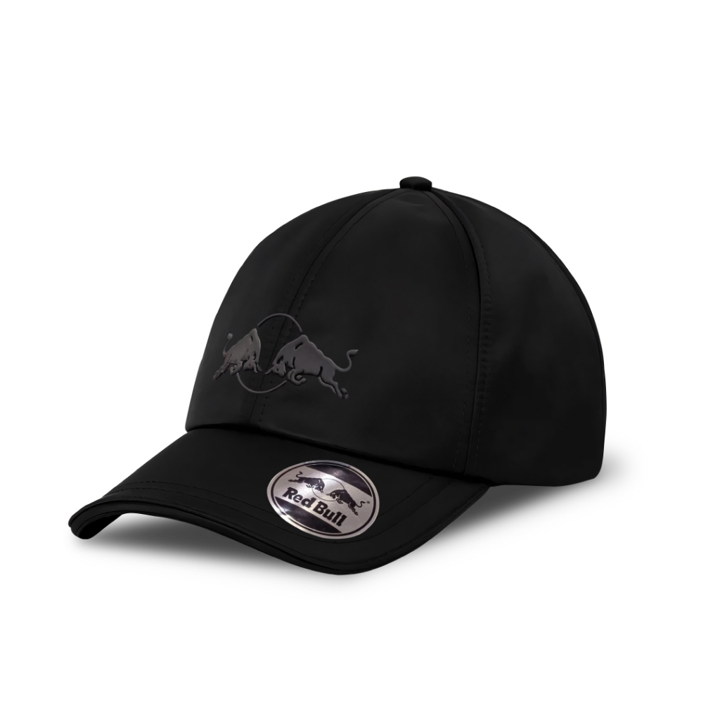 เรดบูล หมวกกระทิง สีดำ Logo Silicone Red Bull Cap Black Size F