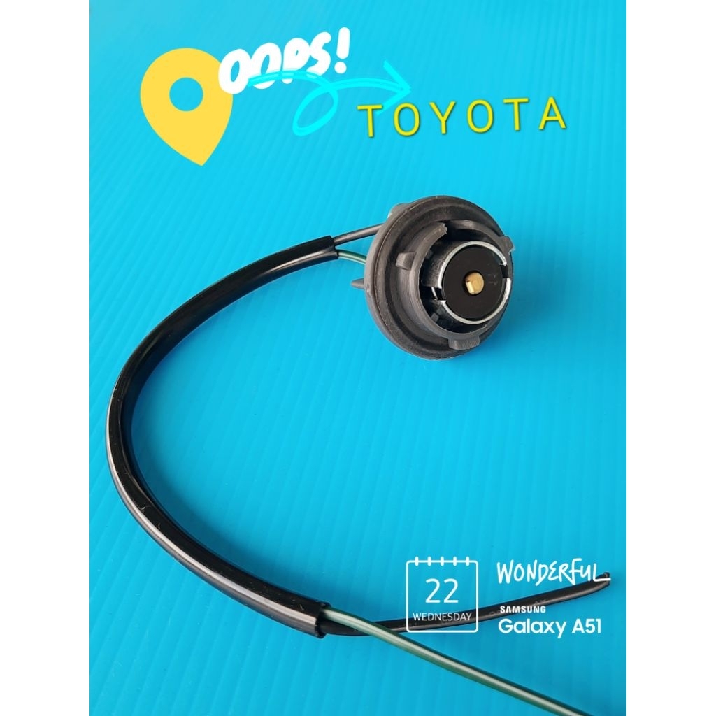 ขั่วหลอดไฟเลี้ยวรถยนต์TOYOTAรุ่นviosเก่า G1,2วัตถุดิบเกรด A(บรรจุ1อัน)