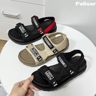 Falisar รอเท้าแตะหญิง ลายเกาหลี กันน้ำป้องกันลื่น พื้นหนา 3 ซม 3 สีฮิต ไซส์ 36-41 พร้อมส่ง รุ่น 092