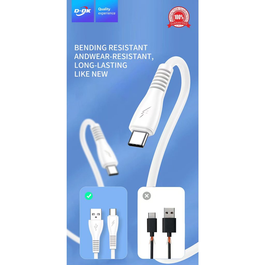รุ่นใหม่!!สายชาร์จมือถือคุณภาพสูง 1 เมตร ชาร์จเร็ว 6Aรุ่นใหม่ For: Type-C/Micro ราคา ถูกที่สุด ดีลบีเคเค แกลเลอรีภาพที่ 6