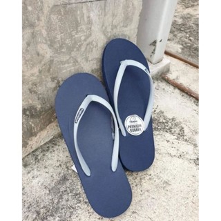 รองเท้าแตะ hippo bloo กรมท่าสายเทาเส้นเล็ก ใส่ขับผิวมาก