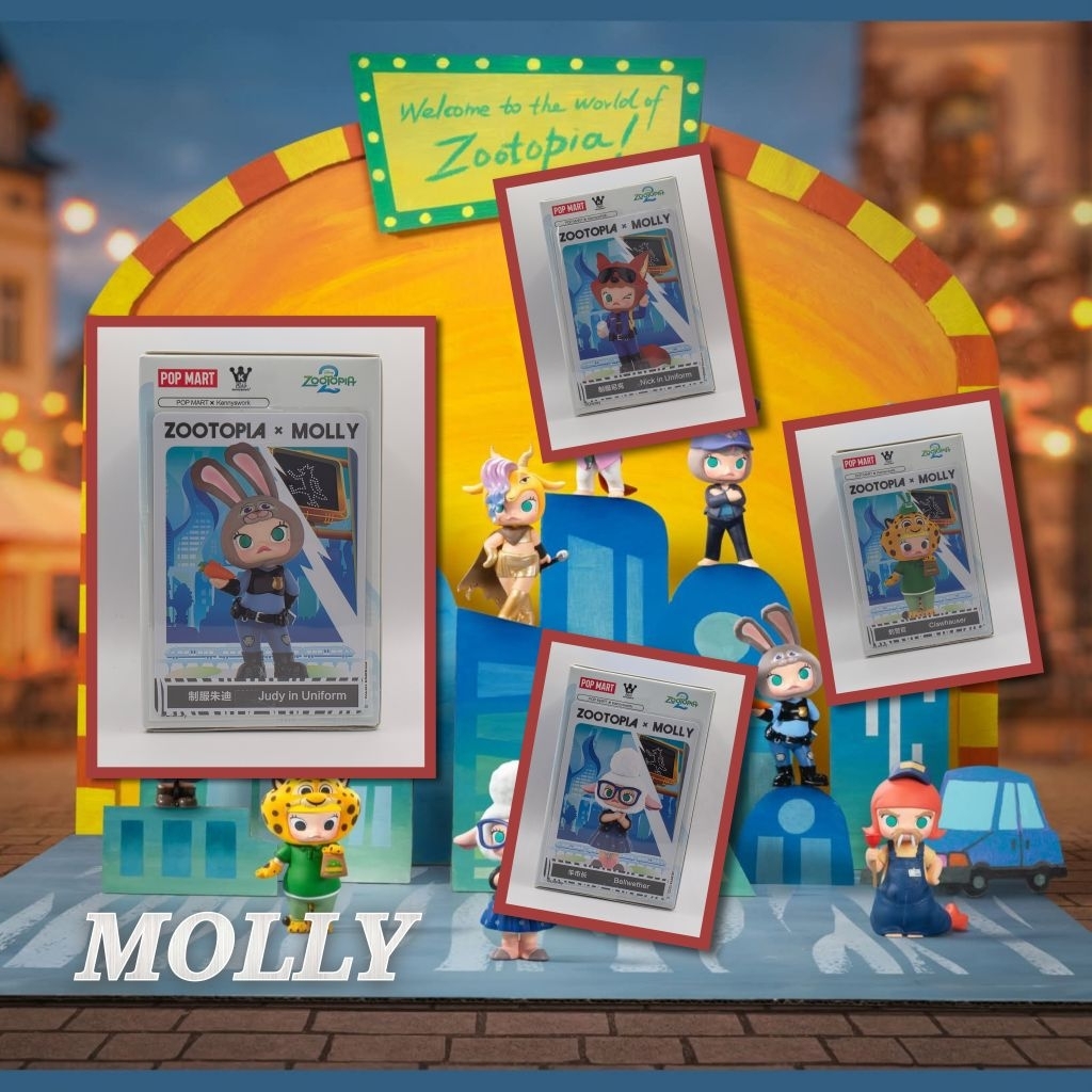 เช็คการ์ด พร้อมส่งจากไทย ZOOTOPIA x MOLLY