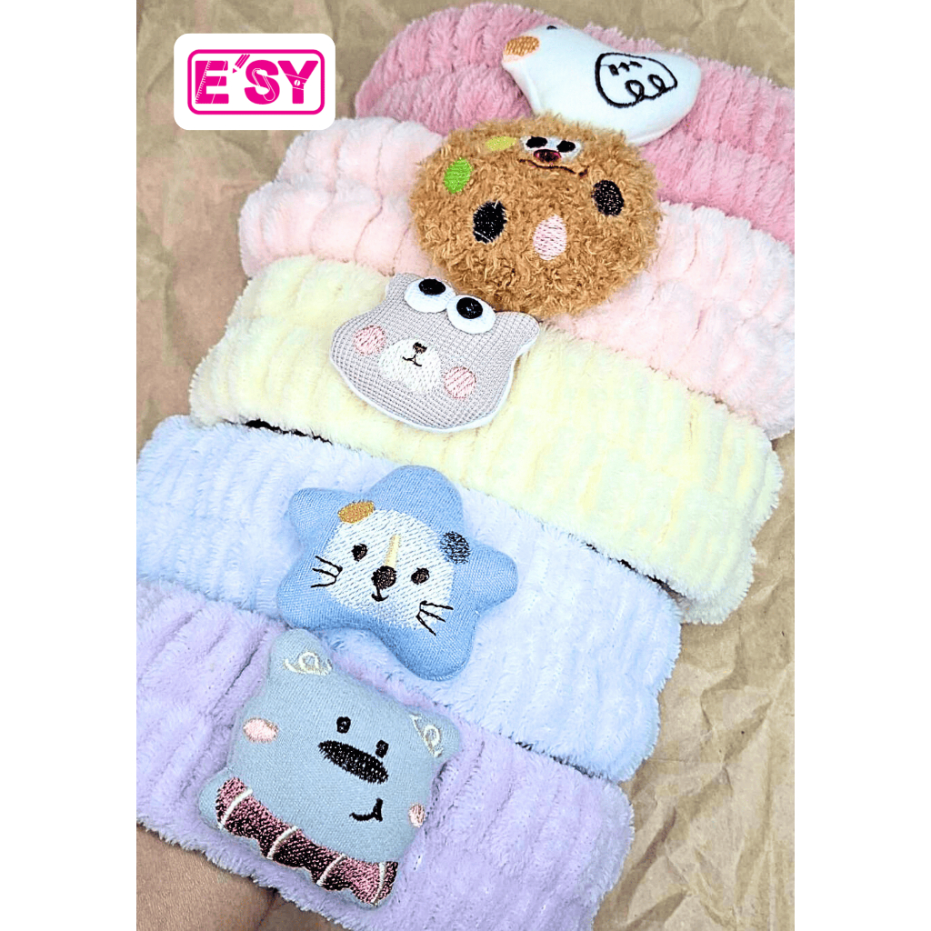 ที่คาดผมอาบน้ำ ผ้าคาดผมแต่งหน้า ลายการ์ตูนน่ารักๆ (12ชิ้น/ชิ้นละ10บาท)