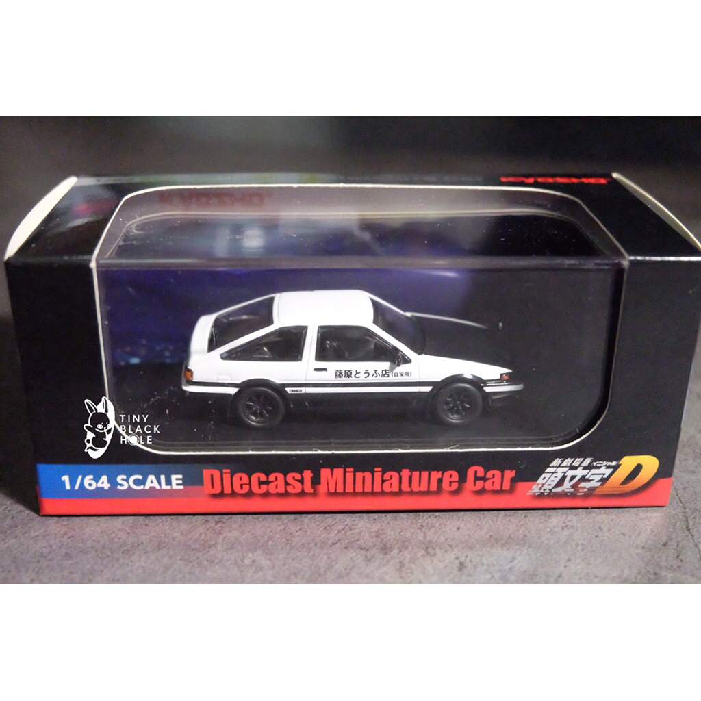 Kyosho (1/64) Initial D Toyota Sprinter Trueno AE86 Black Bonnet (Miyazawa Limited)