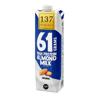 (ยกลัง) 137 ดีกรี นมอัลมอนด์ผสมน้ำนมถั่วเหลือง โปรตีนสูง สูตรดั้งเดิม 1000ml (High Protein Almond Milk with Isolate Soy)