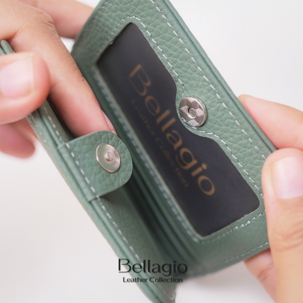 Bellagio รุ่น Abbie Wallet กระเป๋าสตางค์หนังวัวแท้พรีเมียม สไตล์มินิมอล (กระดุมแม่เหล็ก) รูปที่ 4