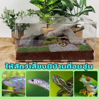กล่องอะคริลิคใส ตู้สัตว์เลี้ยง กล่องแมลง แบบประกอบ ถอดได้ กรงคริลิค กรงสัตว์เลื้อยคลานอะครีลิค