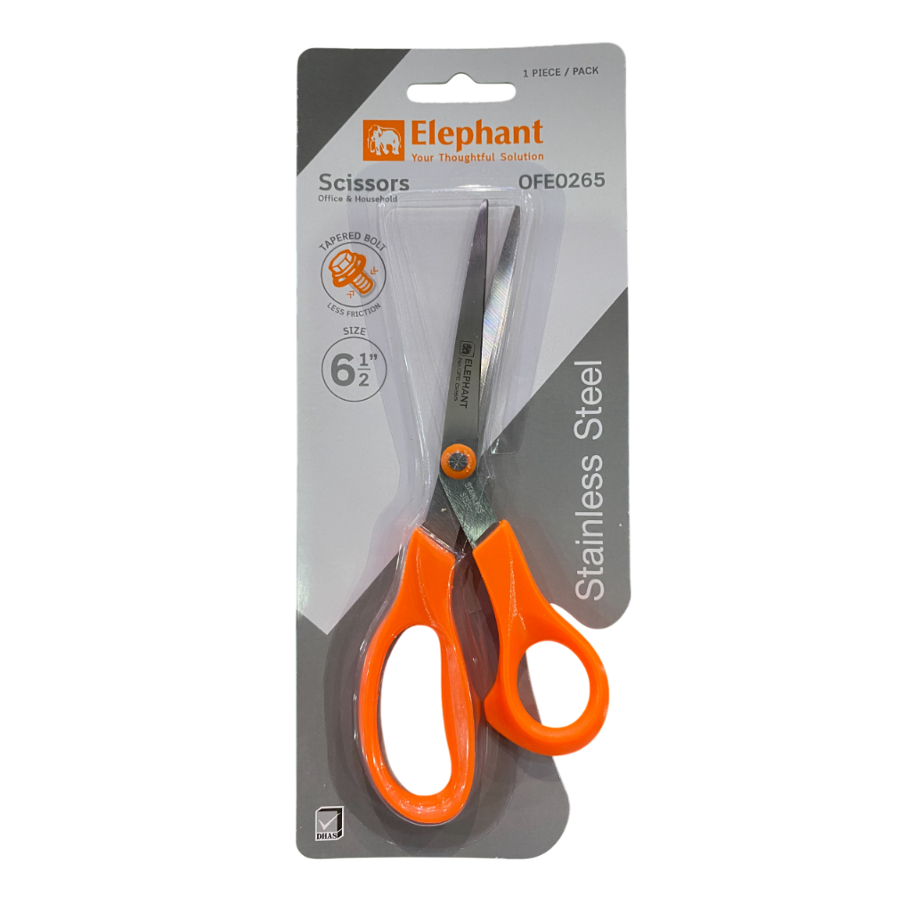 (KTS)กรรไกร ตราช้าง ขนาด 6 1/2" OFE0265