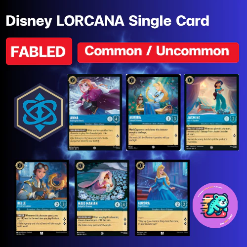 [Set 9 FABLED] C / UC Non-Foil [Sapphire] Single Card Disney LORCANA ENG [Ravensburger]