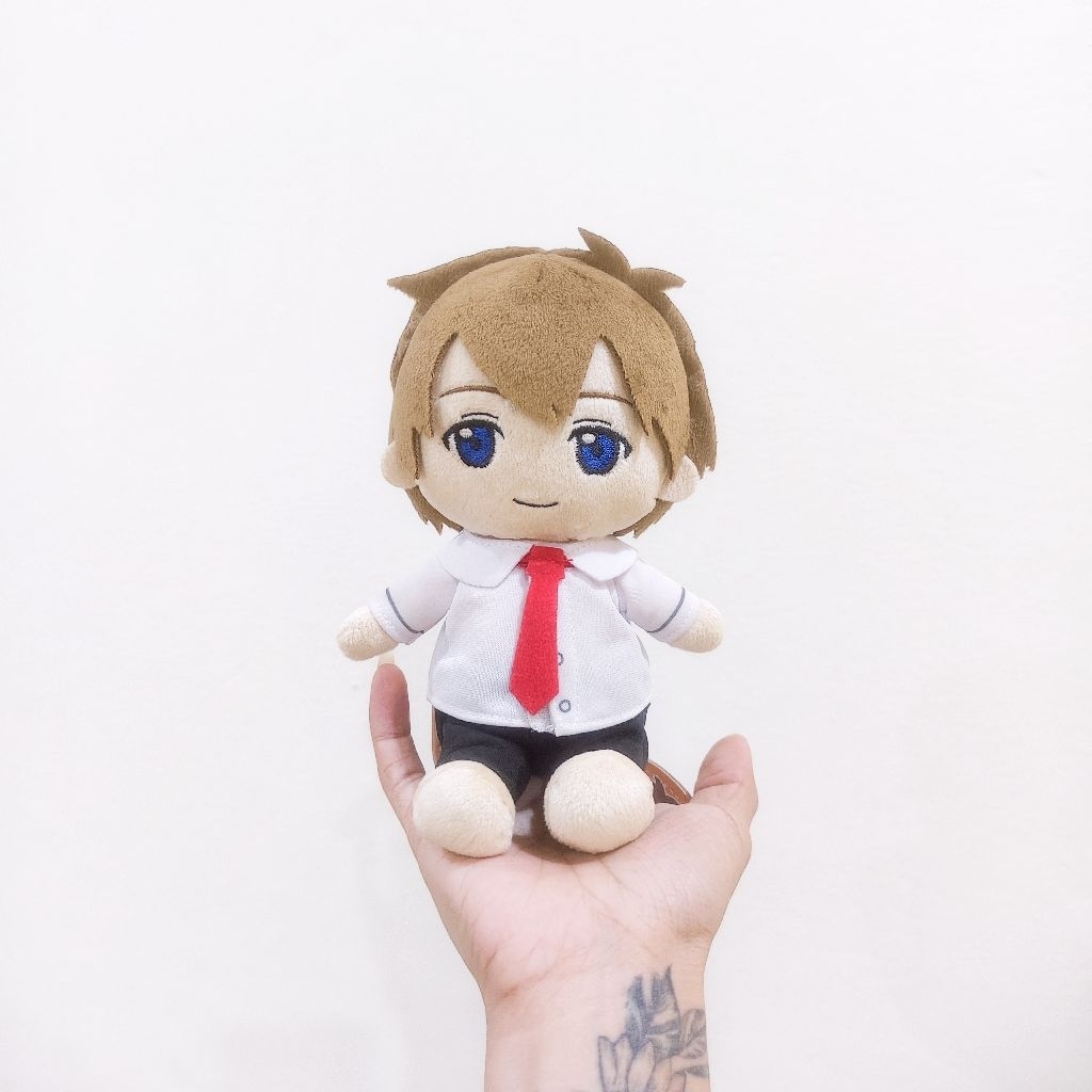 ตุ๊กตาอนิเมะผู้ชาย Nui Nui Hinobori San Kyoudai Sunrise Plush 7" TAG Toy Doll Japan