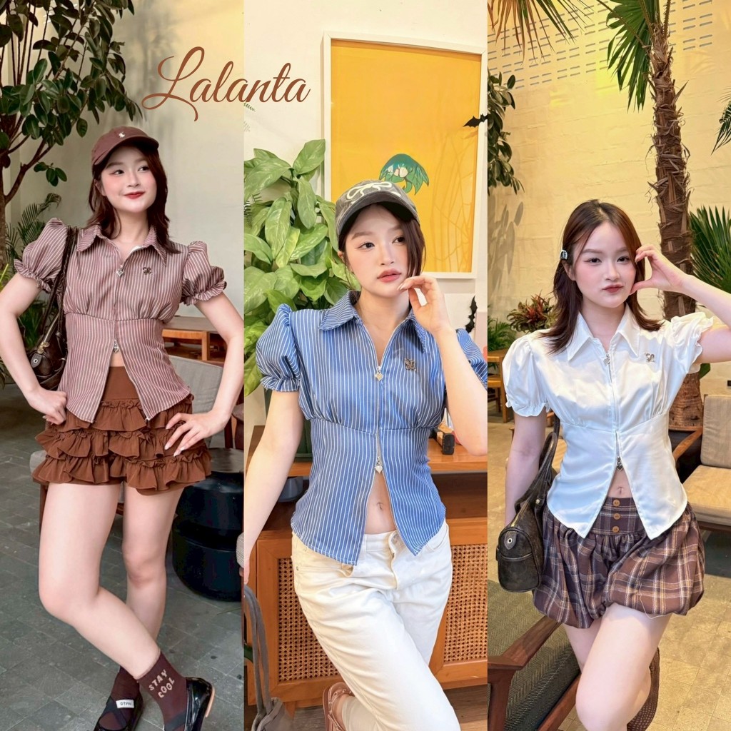 เสื้อเชิ้ต ซิปหัวใจ ผ้าBIO #FF190