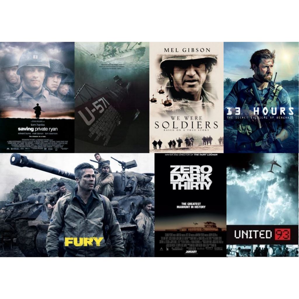 Flash Drive 64Gb World War Films Vol.2 Saving Private Ryan_We Were Soldiers_Fury_U-571 1080p & 4K
