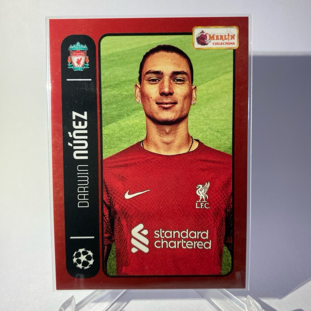 การ์ดนักฟุตบอล DARWIN NUNEZ, LIVERPOOL, HERITAGE 98, TOPPS MERLIN 2022