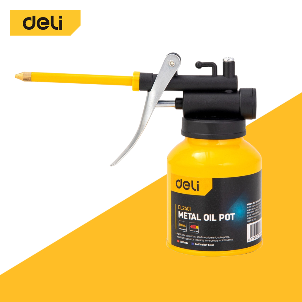 Deli กาหยอดน้ำมันเครื่อง กาน้ำมันเครื่อง ขนาด 180ml 250 ml กาหยอดน้ำมัน กาน้ำมันเครื่อง Oil Gun