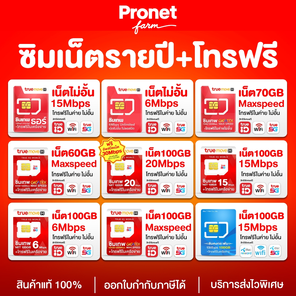 ซิมเทพ ซิมรายปี รวมซิมเน็ต  [ส่งไวมาก] เน็ตไม่อั้นเต็มสปีด โทรฟรีในค่าย ใช้งาน 12 เดือน หลัก