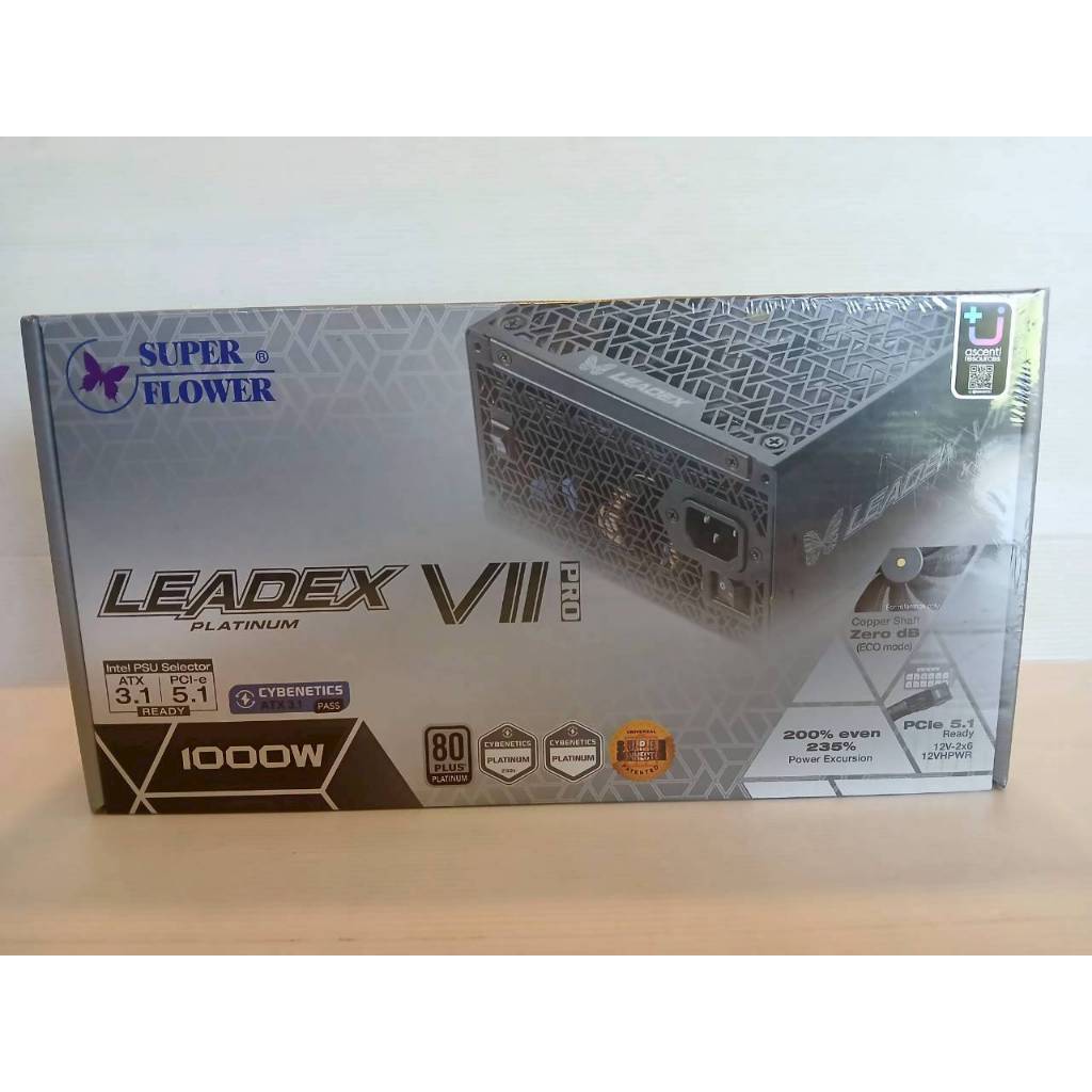 PSU SUPER FLOWER LEADEX VII PLATINUM PRO 1000W ATX 3.1 - 1000W 80 PLUS PLATINUM BLACK ATX