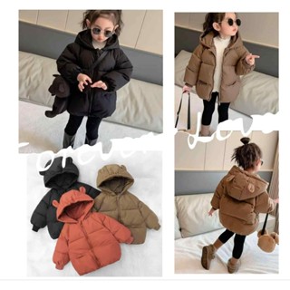 🇹🇭พร้อมส่ง Cok-01 เสื้อโค้ทเด็กกันหนาว (มีหูน่ารัก)