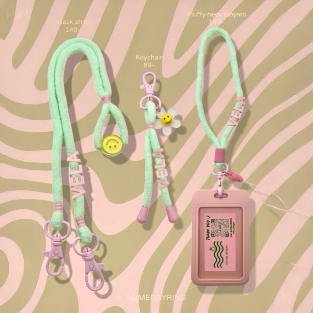 OliveRose SOMEDAY SET3ชิ้น สายคล้องแมส+key+สายคล้องคอ+บัตร ฟรีการ์ด