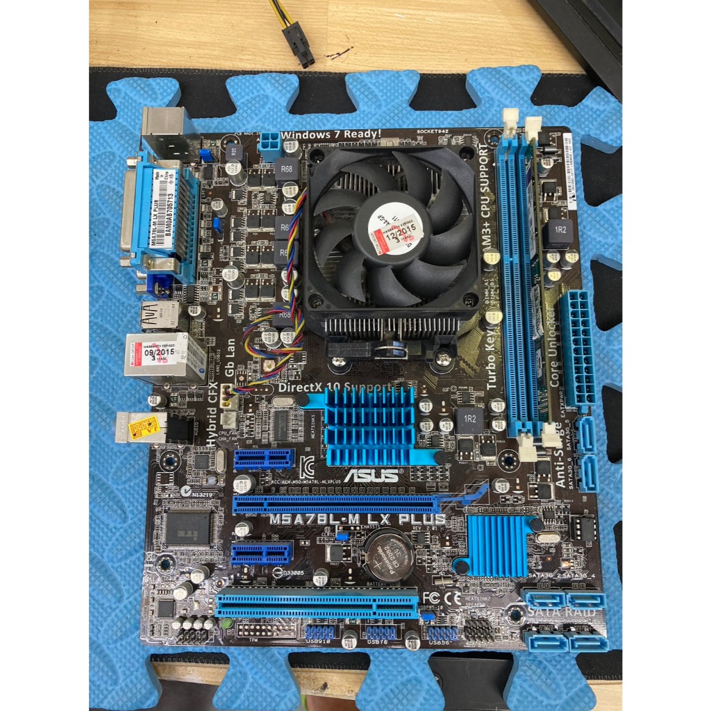 Mainboard Asus M5A78L-M LX + CPU+RAM (Socket AM3/AM3+/95 Watts TDP) (มือสอง)