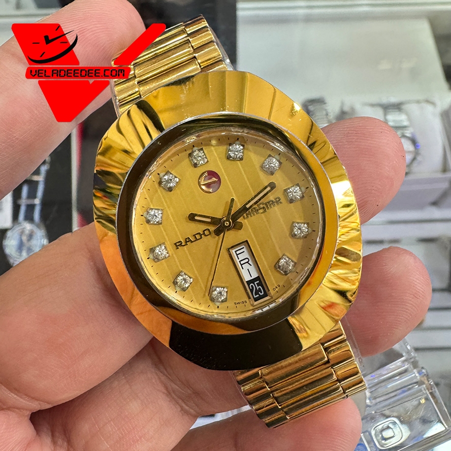 (สินค้ามือสอง สภาพ 80-90 เหมือนใหม่) นาฬิกาข้อมือ Rado DIASTAR ORIGINAL R12413493 ( นาฬิกา ราโดผู้ชา