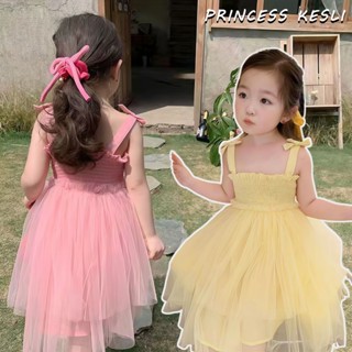 PRINCESS KESLI ชุดเดรสกระโปรง สำหรับเด็กผู้หญิง ชุดเดรสสายเด…