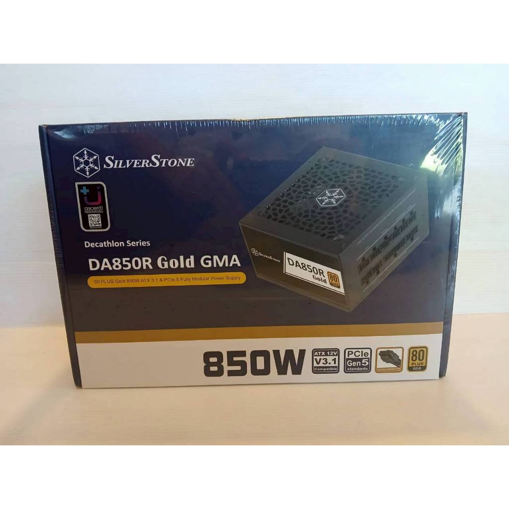 POWER SUPPLY (อุปกรณ์จ่ายไฟ) SILVERSTONE DA850R GOLD GMA- 850W 80 PLUS GOLD (BLACK) (ATX) PCI5