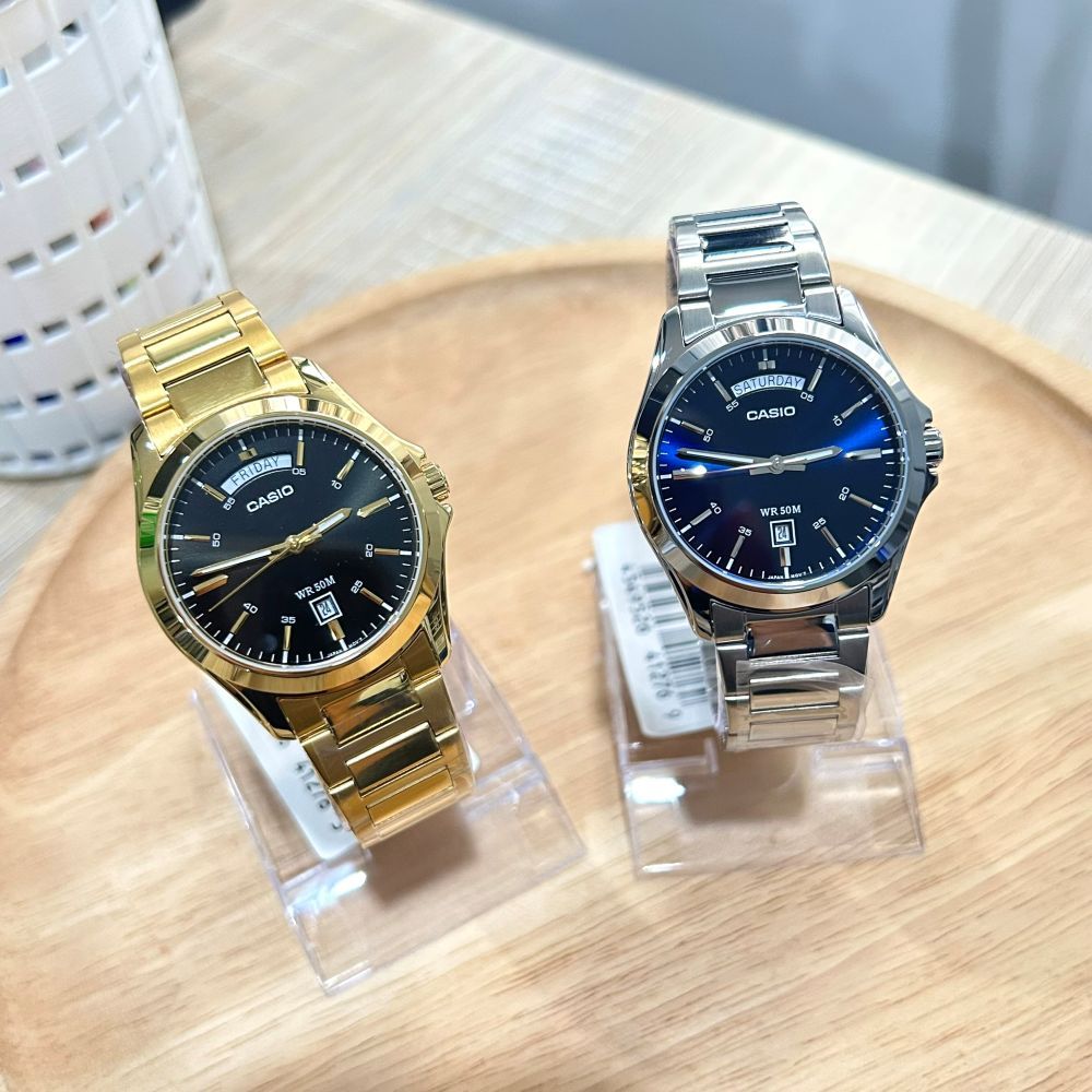 Casio Standard นาฬิกาข้อมือ รุ่น MTP-1370 MTP-1370D MTP-1370G MTP-1370L (MTP-1370D-2A2,MTP-1370G-1A)
