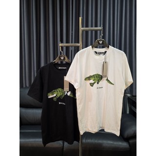 เสื้อยืด palm จระเข้ สีขาว-สีดำ