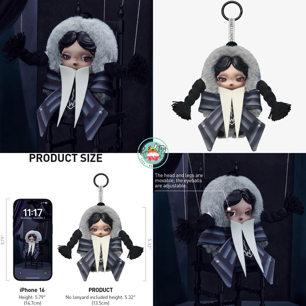 🧡🧡พร้อมส่ง💚💚   SkullPanda X Wednesday [พวงกุญแจ]