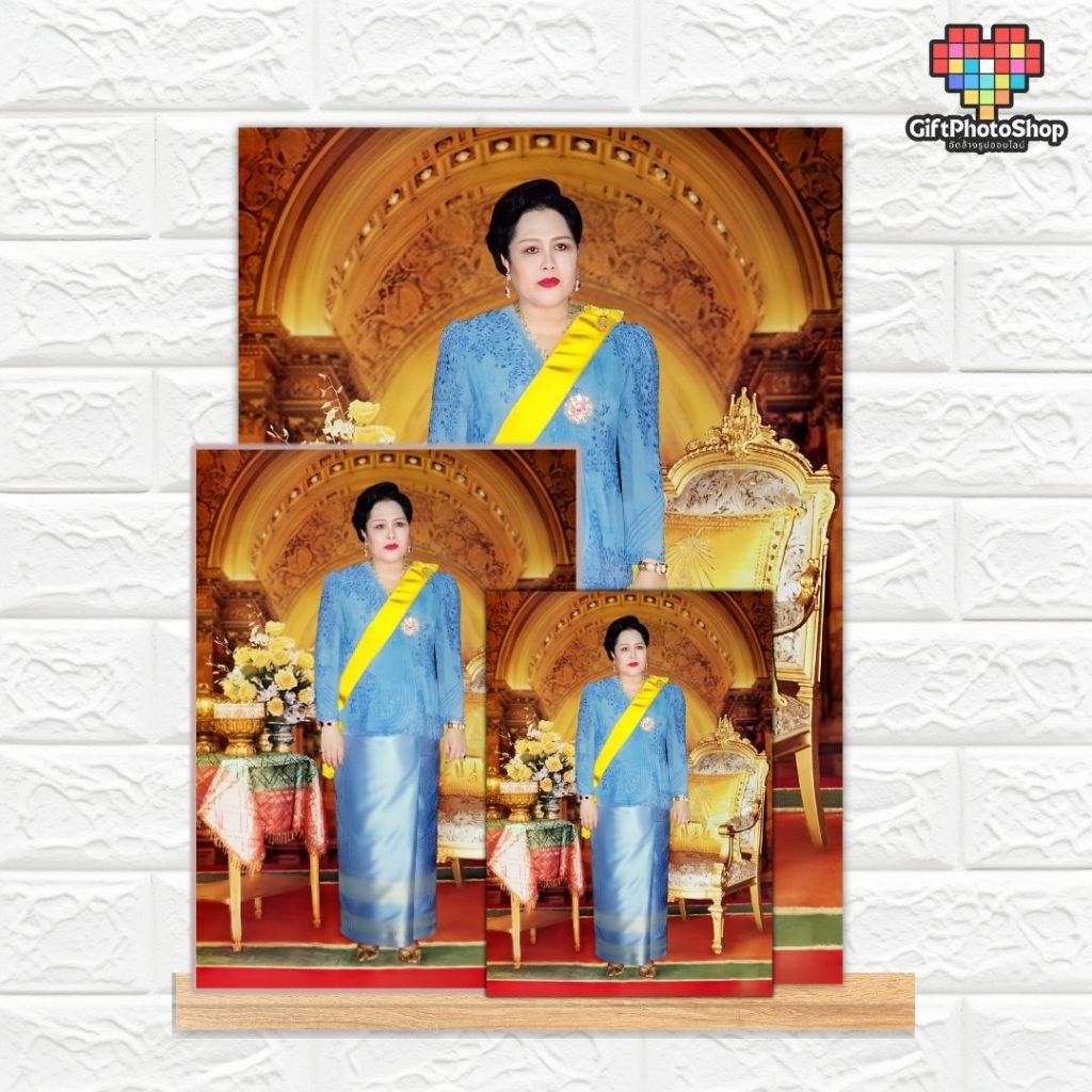 {พิมพ์กันน้ำ} รูปมงคล พระฉายาลักษณ์ สมเด็จพระนางเจ้าสิริกิติ์ พระพันปีหลวง 8x12 นิ้วA4 พร้อมส่ง 924