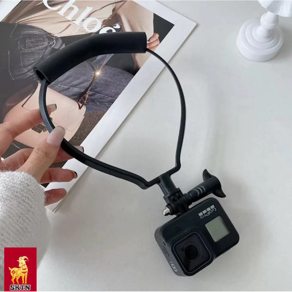 สายคล้องคอ วัสดุ ABS แข็งแรง สำหรับ โทรศัพท์ ทุกรุ่น และ Neck Camera Holder Mount for GoPro Hero thumbnail 9