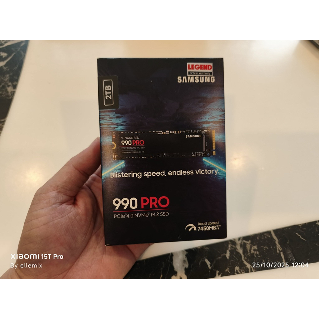 2TB SSD M.2 SAMSUNG 990 PRO - PCIe 4x4/NVMe M.2 2280 (เอสเอสดี มือสอง ประกันศูนย์ไทย)