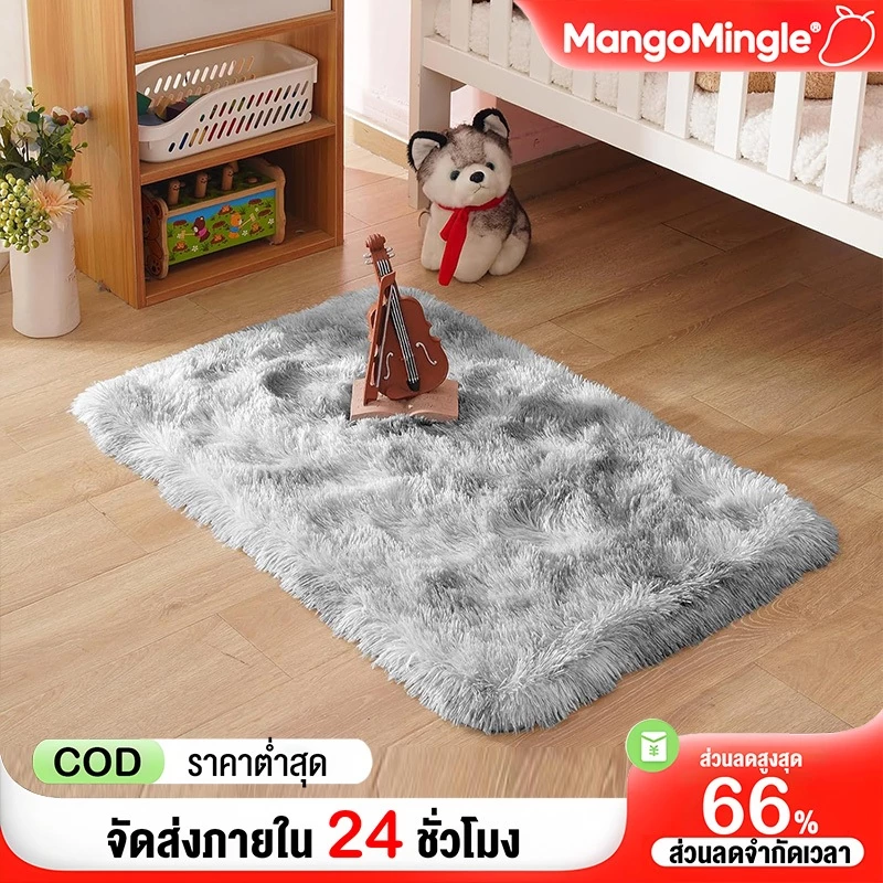 พรม 40*60cm พรมปูพื้นห้องนอน พรมปูพื้น พรมห้องนั่งเล่น พรมขนนุ่ม ผ้าปูพื้นพรมก พรมขนสั้น ขนนิ่ม ตกแต่งสวย มีหลายขนาด COD