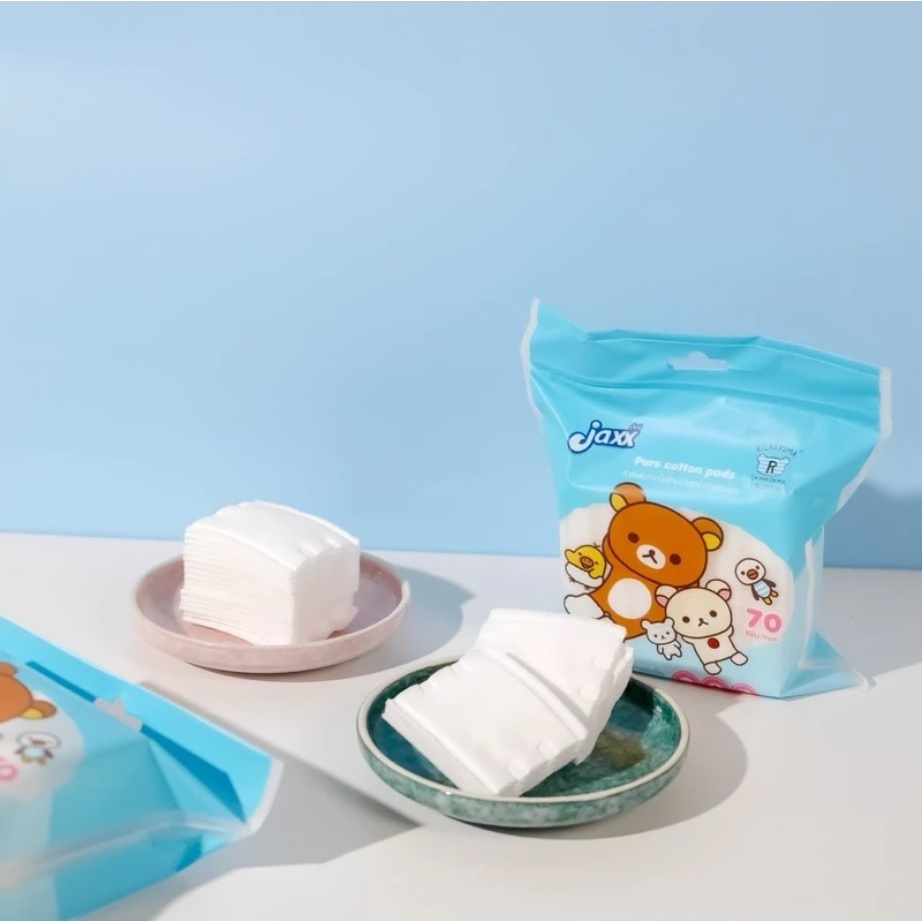 JAXX Pure Cotton Pads 70Pads/35g แจ็กซ์ เพรียว คอตตอน แพ็ค - รูปที่ 2