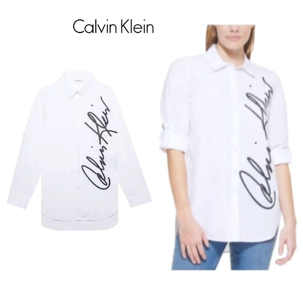 Signature Logo Button Down Shirt